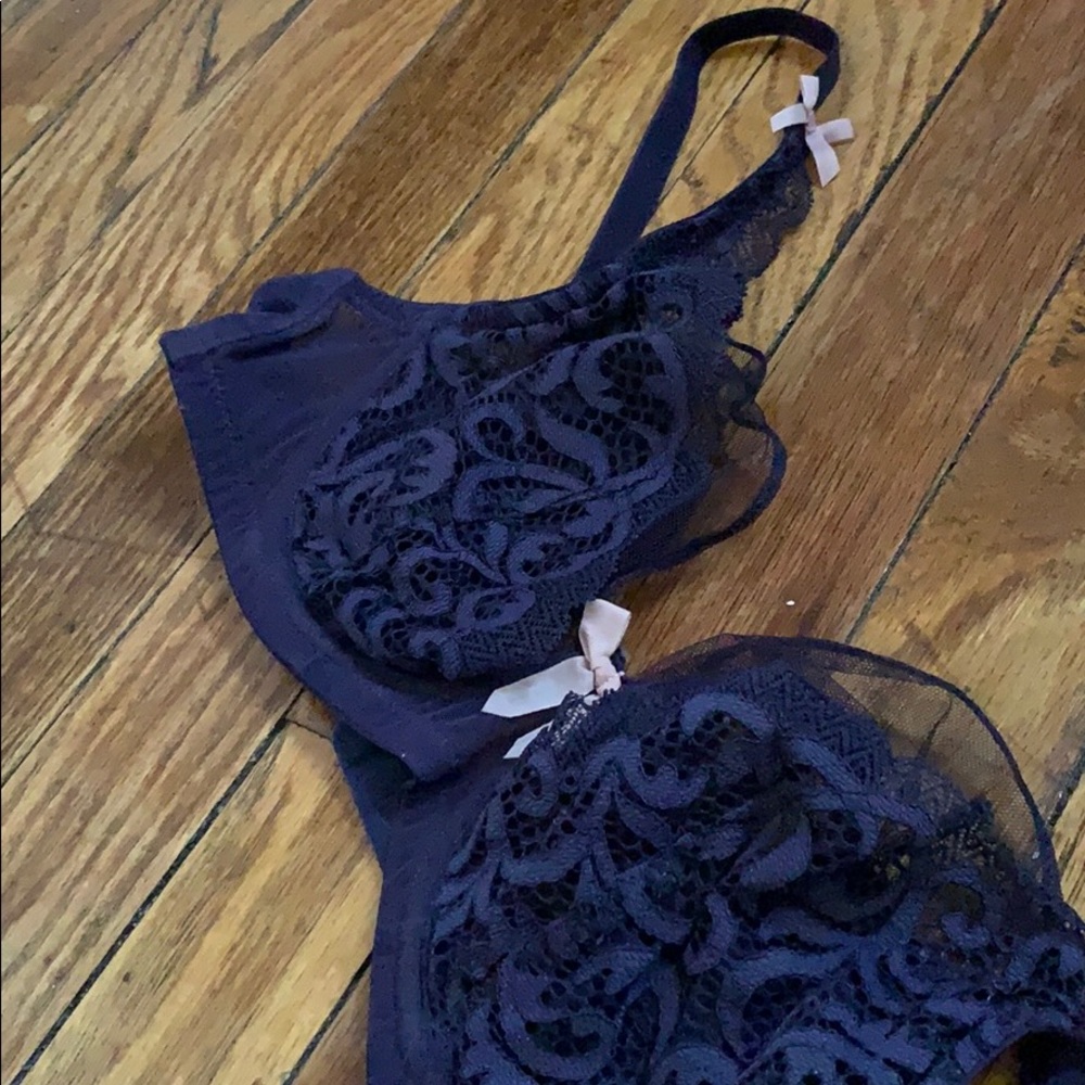 Figleaves | purple lacy tulle bra
